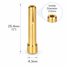 WP-9 TIG COLLET SHORT BRASS 2.0mm
